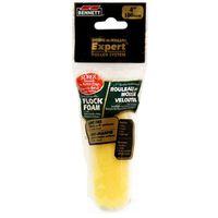 Bennett 4 FLOCK FM Roller Refill, 100 mm L, Flock Foam Cover
